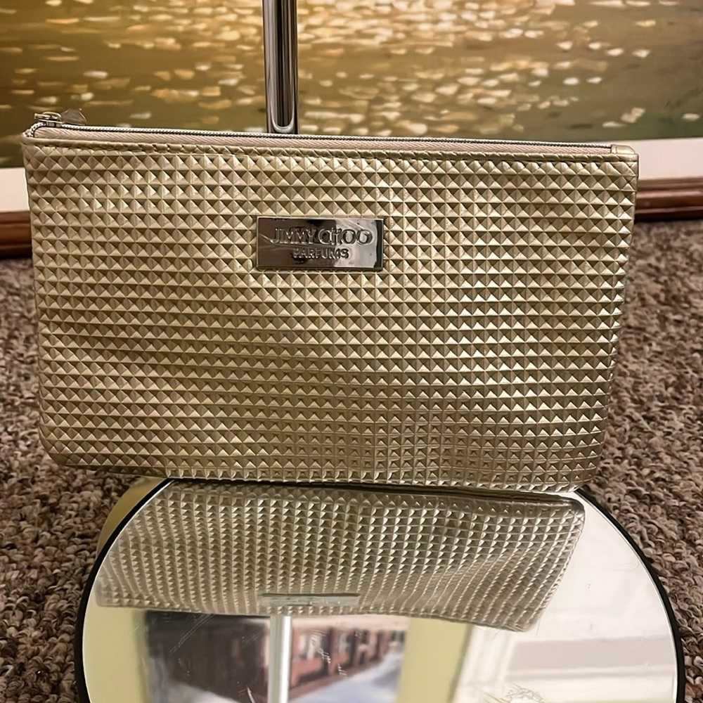 New JIMMY CHOO PARFUM COSMETIC POUCH 8.5”x5” Please feel free to ask questions.